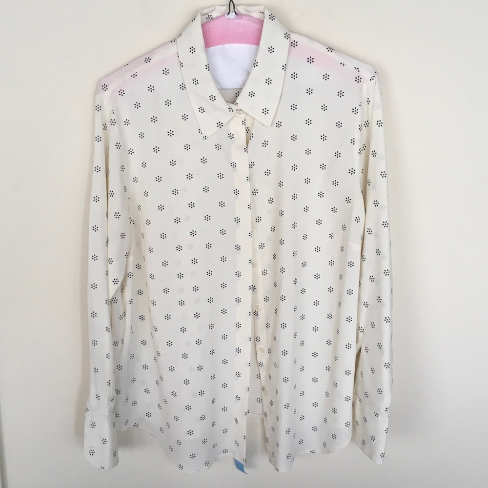 NWT Guess Floral Leopard Button-Up Blouse - Picture 7 of 11